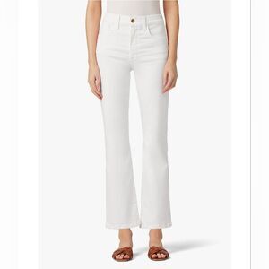 Joe's Flawless The Callie High Rise Cropped Boot Jeans White